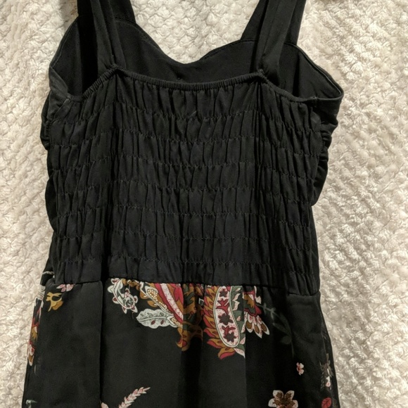 Black thick strapped button dress - Picture 4 of 4